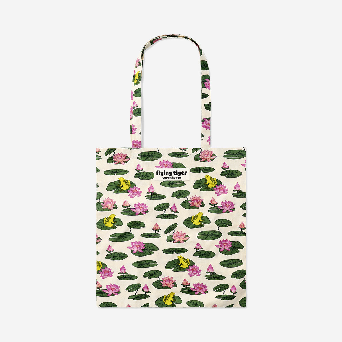 tiger lily copenhagen Tote Bag Frogs and Lily Pads – Stylish Cotton Everyday Carry Bag – Flying Tiger  Copenhagen