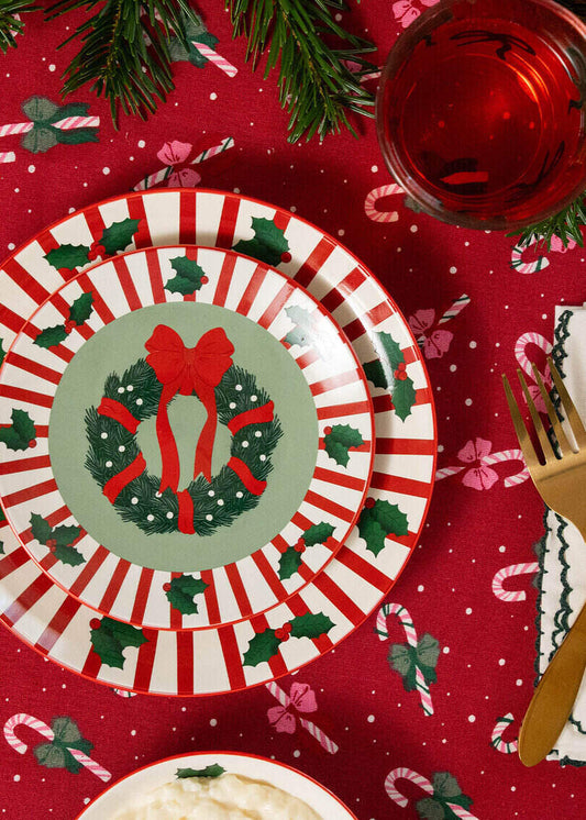 Piatto piccolo con stampa natalizia - 16 cm