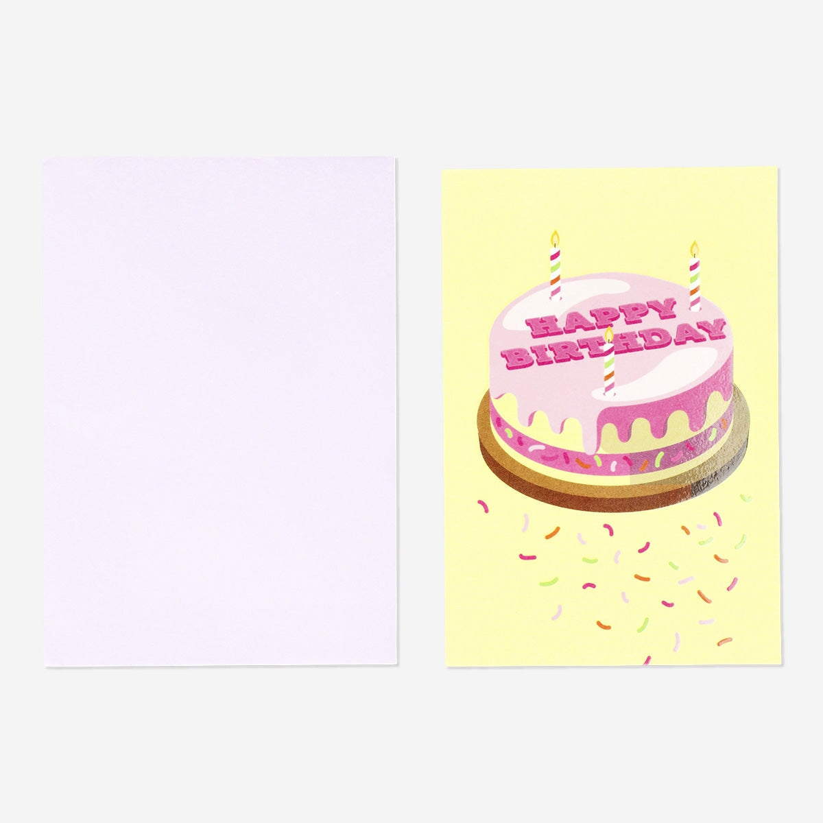 Tarjeta con sobre. Tarta de feliz cumpleaños Flying Tiger Copenhagen