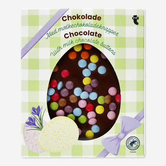 Chocolate. With milk chocolate buttons