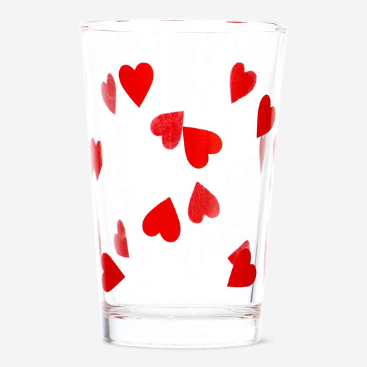 Heart drinking glass. 220 ml