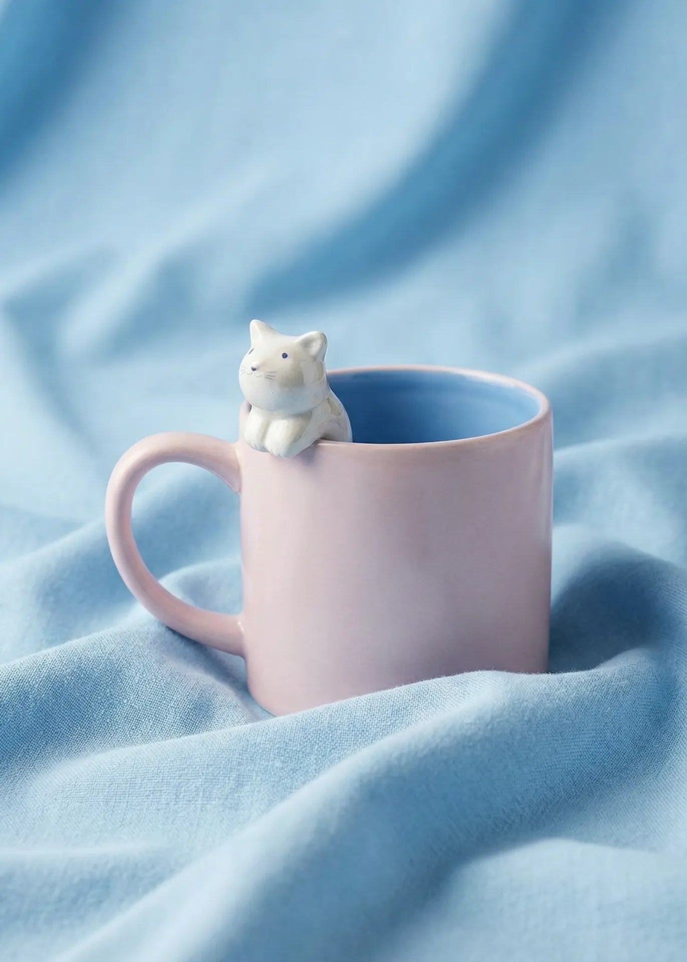 Pink mug with 3D cat - 465 ml – Flying Tiger Copenhagen