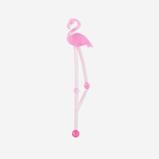 Flamingo rørepinde til drinks. 4 stk