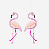Flamingo hanging decorations. 2 pcs Party Flying Tiger Copenhagen 