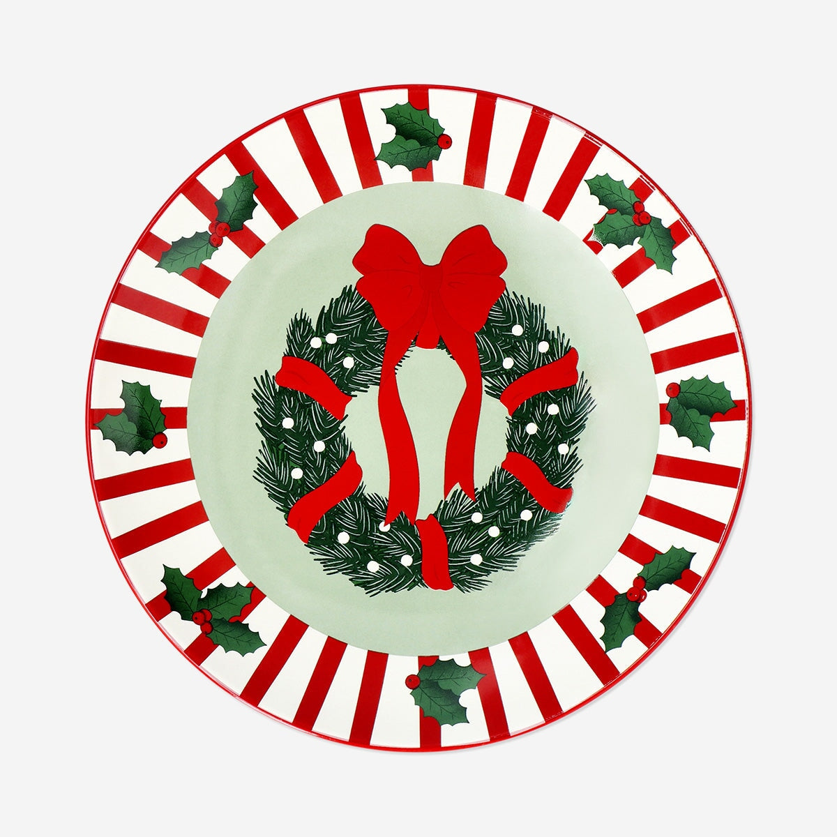 Christmas Plate 20 cm – Festive Ceramic Tableware for Holidays