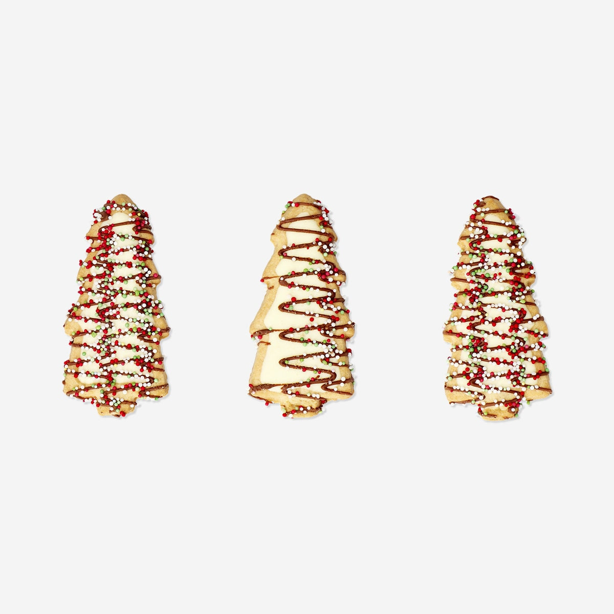 Kerstboom koekjes met witte chocolade en hagelslag | Flying Tiger Copenhagen, image size:1200x1200
