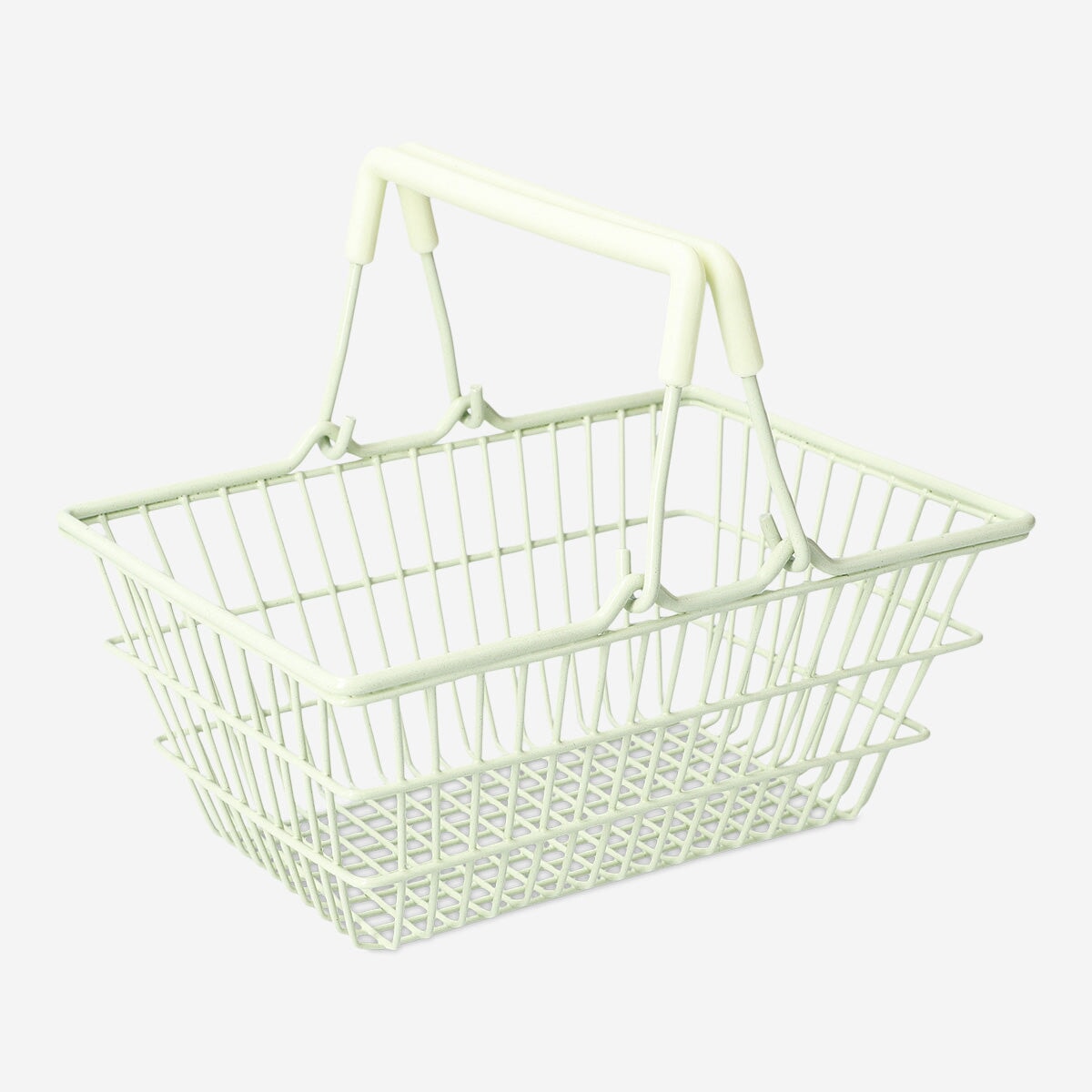 Mini Green Shopping Basket – Fun Organizer for Home & Office