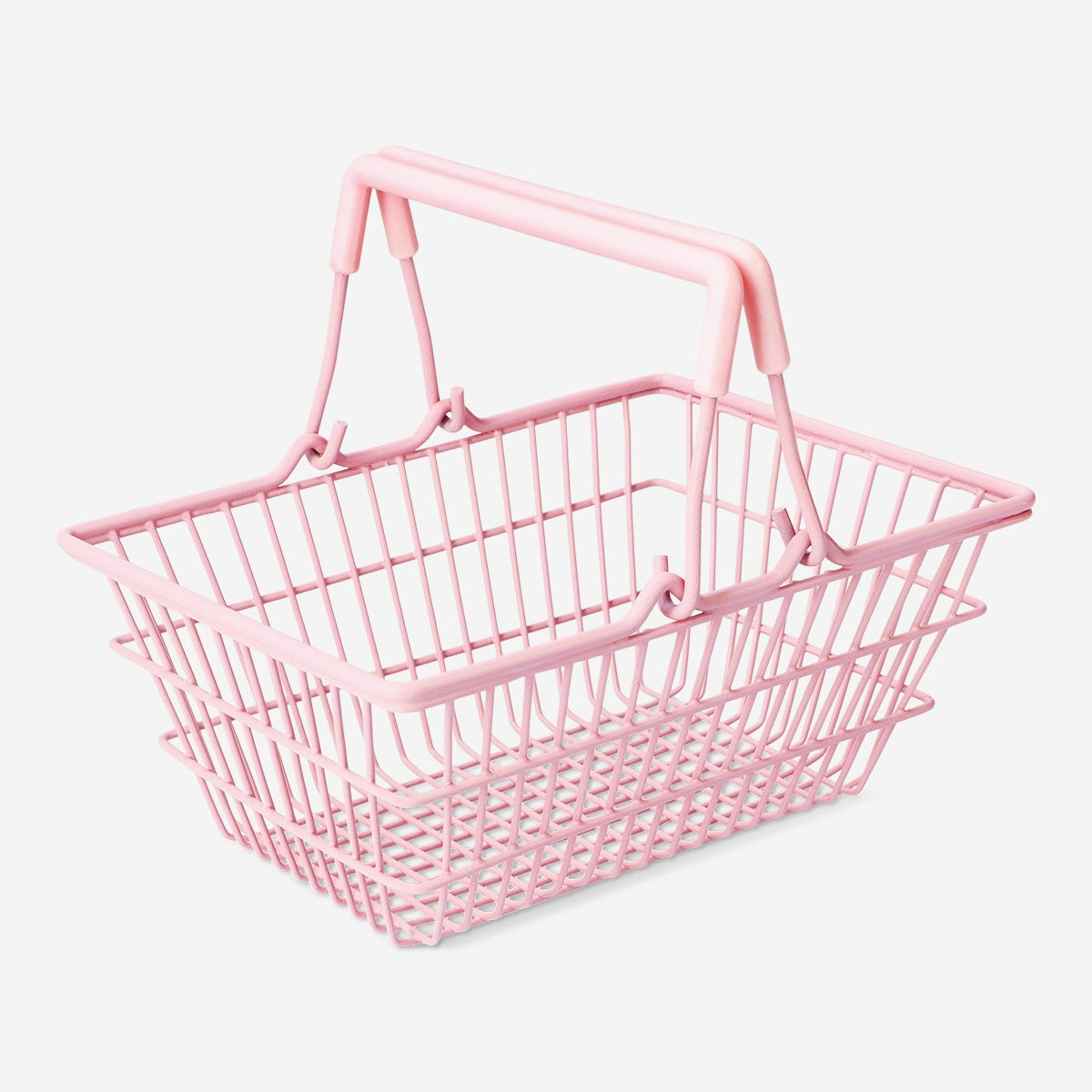 Cestino Per Pane Tower Glitz - Rosa Glitterato Con Manico Cromato - Acciaio, 25x40x20 Cm