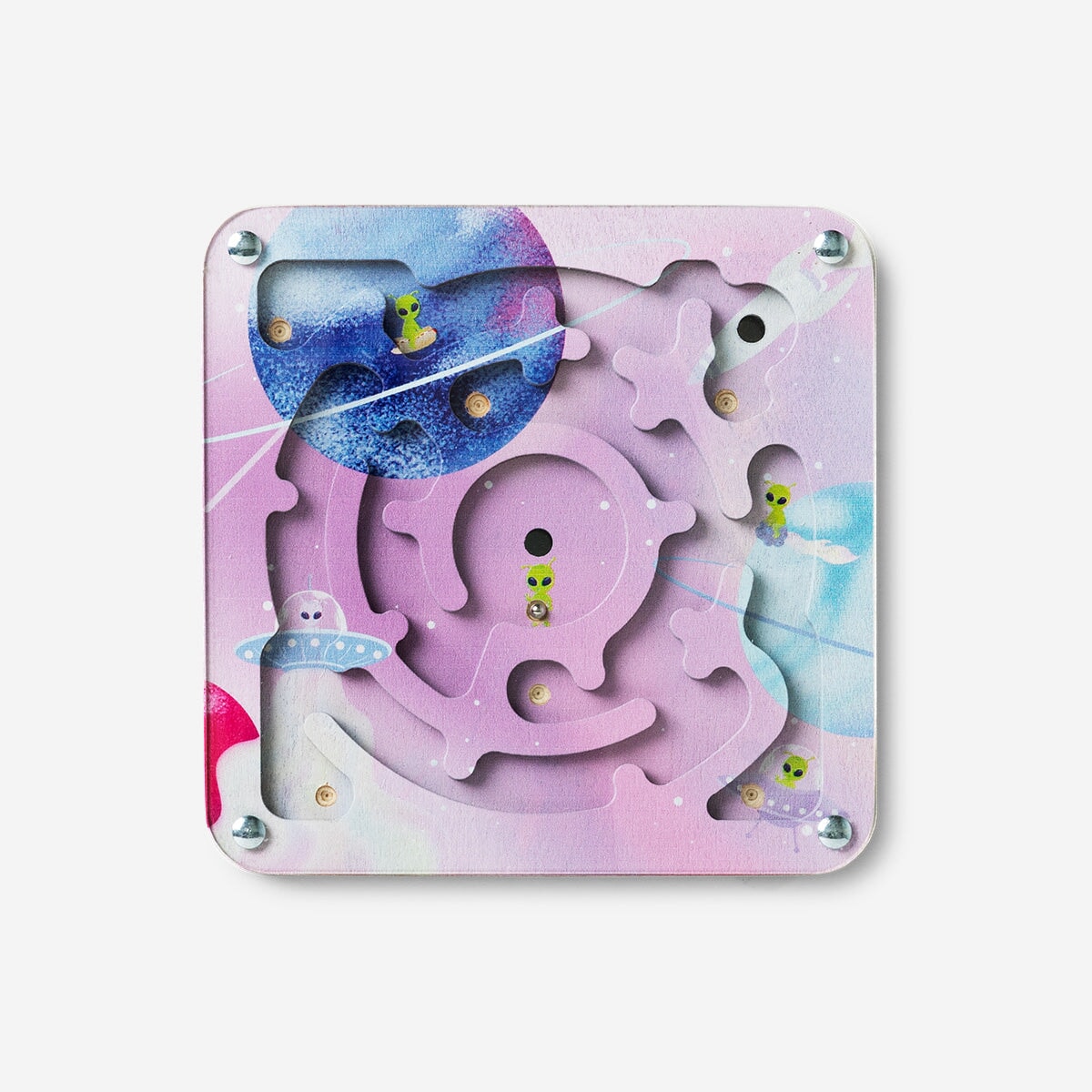 Jeu de QI labyrinthe de l'espace double face | Défi mental pour