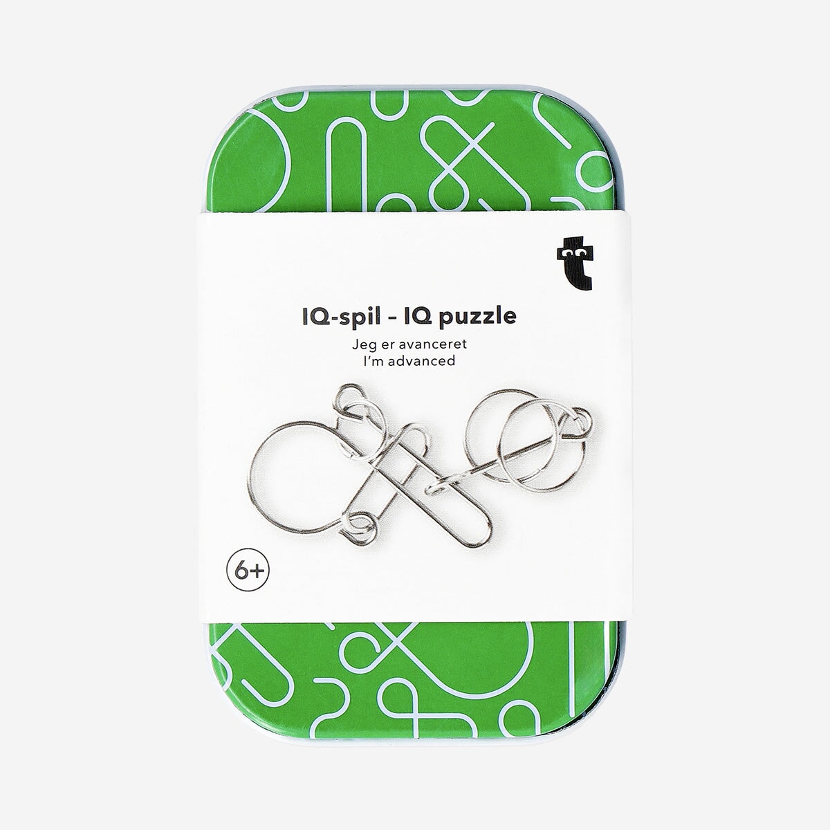 Advanced IQ Puzzle in Green Tin Box – Compact Brain Teaser Game