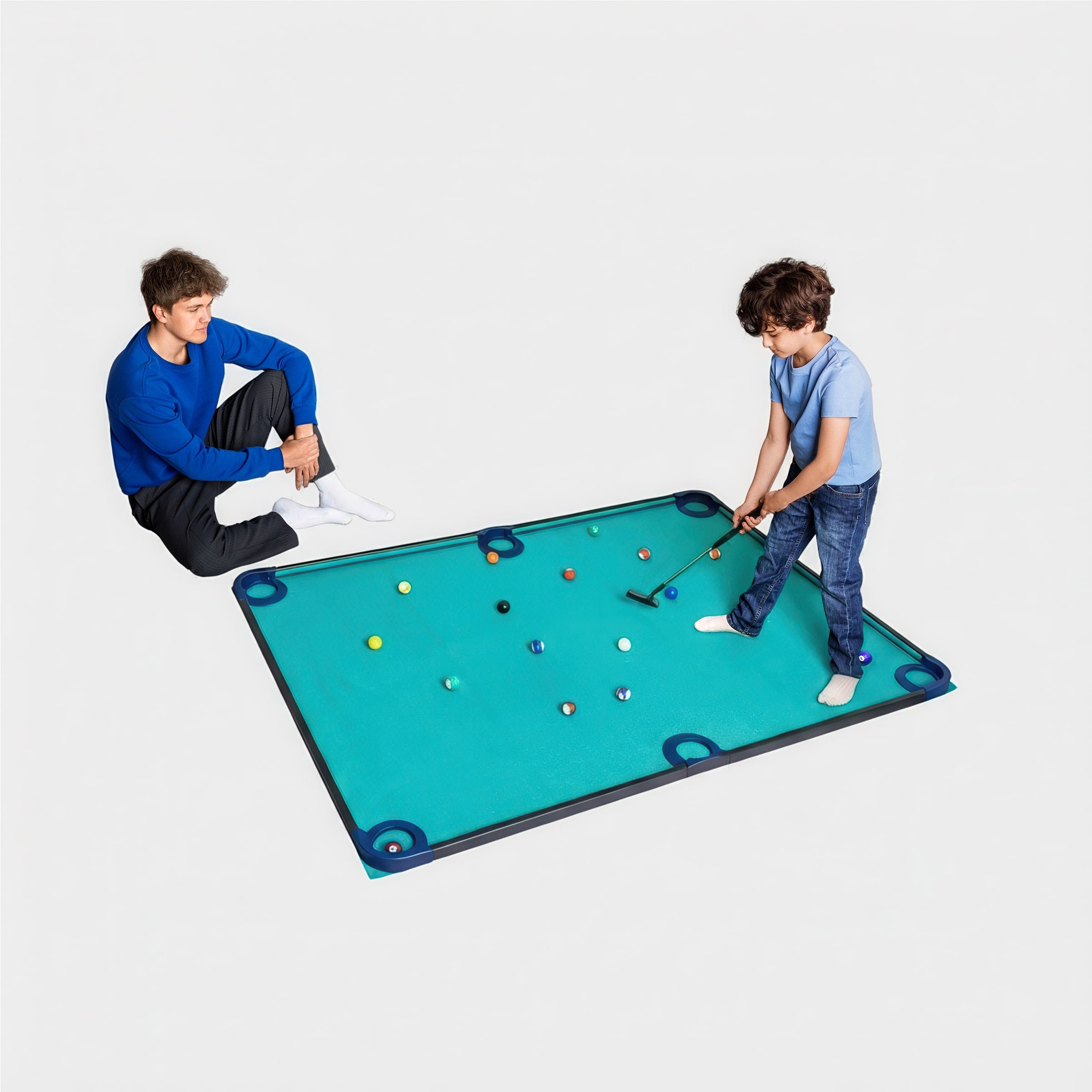 Pool Golf Game 140x190 cm – Fun Family Floor Play Set – Flying