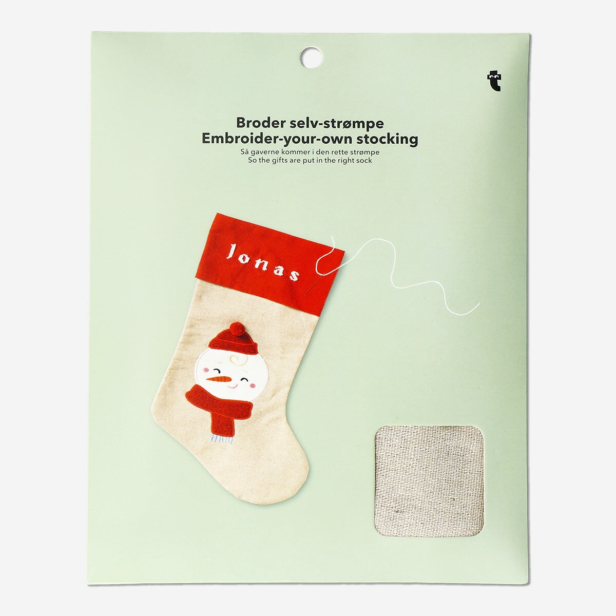 DIY Bordado Navidad Kit de medias navideñas | Decoración navideña | Flying  Tiger Copenhagen, image size:1200x1200