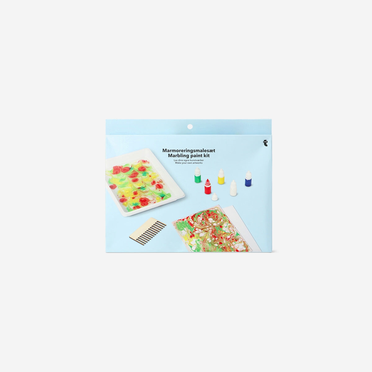 EDUMAN Kit Pittura Marmorizzazione: Attività Creativa Fai-da-Te Per Bambini 6-12 Anni