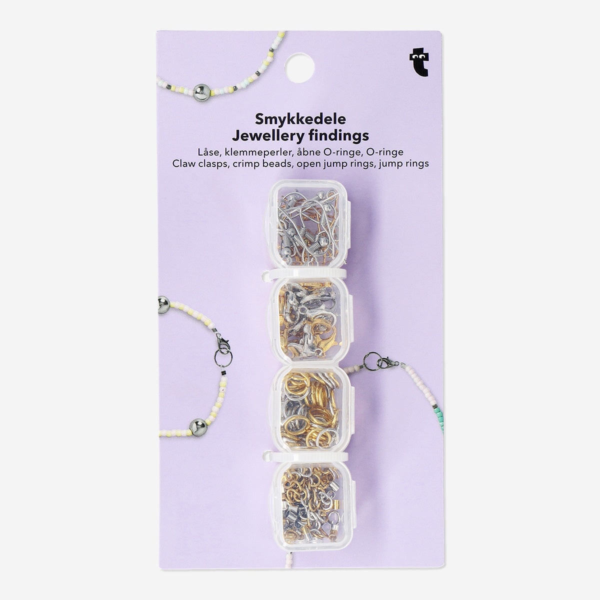 Jewellery Findings Kit for DIY Crafting – Silver & Gold Tones