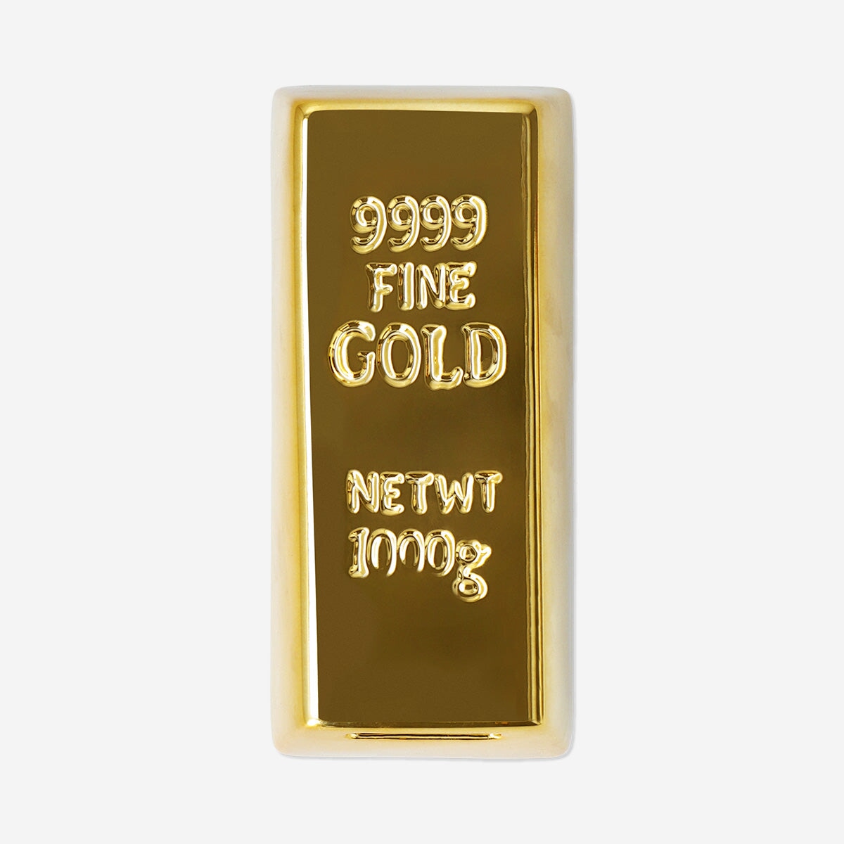 Gold Bar Money Box – Stylish Ceramic Coin Bank for Home Decor