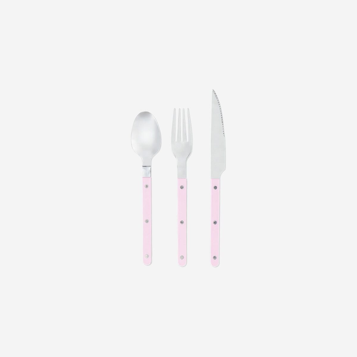 BUGATTI, Glamour, Set Posate 4 Pezzi in Acciaio Inox 18/10 e Manico Colore Rosa Lotus. Servizio Posate per 1 Persone Composto da 1 Cucchiaio, 1 forchetta, 1 Coltello e 1 cucchiaino caffè BUGATTI, Glamour, Set Posate 4 Pezzi in Acciaio Inox 18/10 e Manico Colore Rosa Lotus. Servizio Posate per 1 Persone Composto da 1 Cucchiaio, 1 forchetta, 1 Coltello e 1 cucchiaino caffè