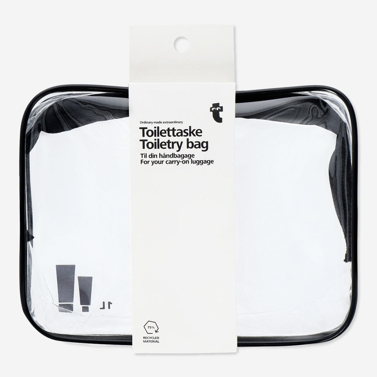 Transparent 1L Toiletry Bag – Travel Essential for Carry-On Use – Flying Tiger Copenhagen Transparent 1L Toiletry Bag – Travel Essential for Carry-On Use – Flying Tiger Copenhagen