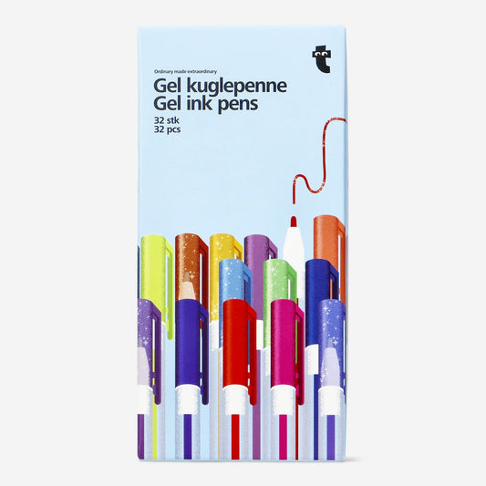 Gel-Tintenstifte. 32 Stk