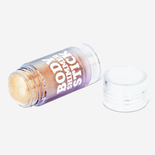Iridescent body shimmer stick for face and body
