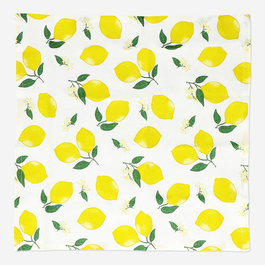 Lemon fabric napkins. 2 pcs