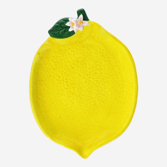 Prato de servir com limão