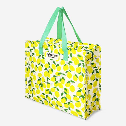 Shopper-taske med citron