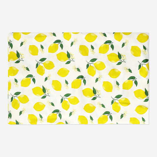 Toalha de mesa de limão. 220x140 cm