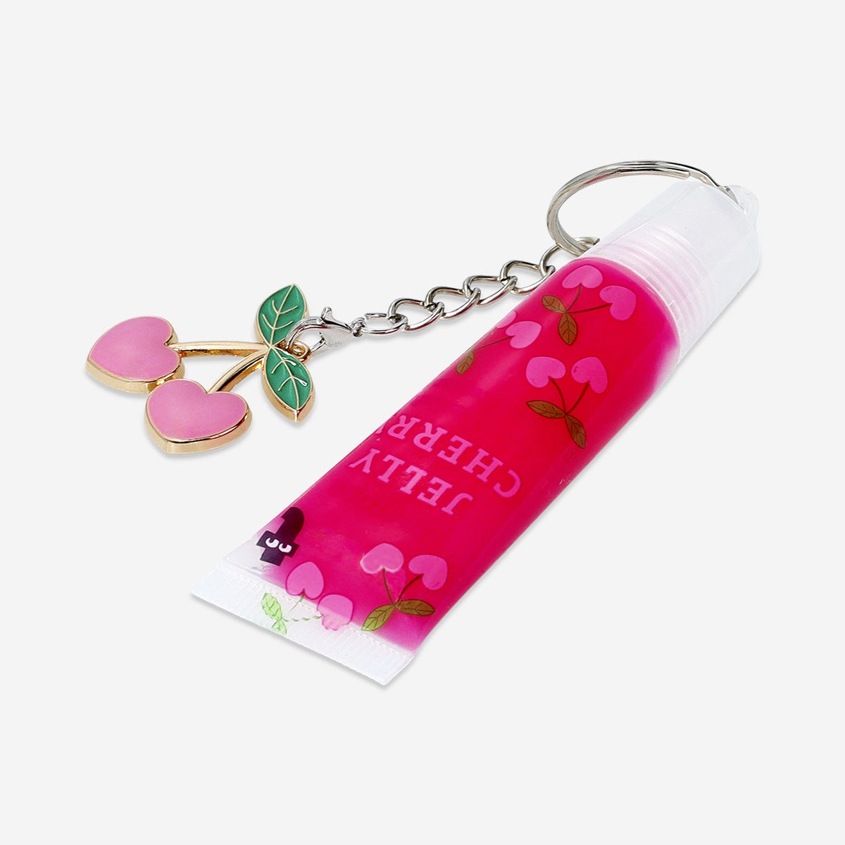 Lip gloss key ring - Cherry fragrance