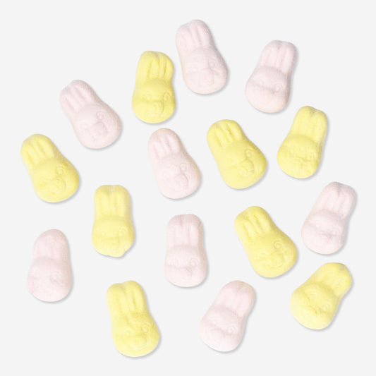 Marshmallow bunnies. Strawberry and banana flavour