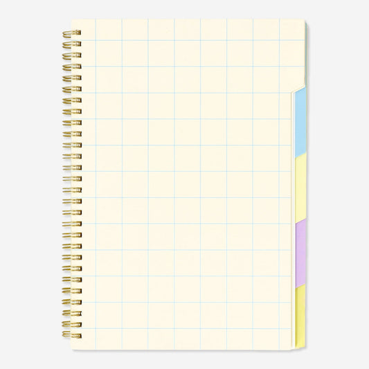 Caderno com marcadores de página. B5