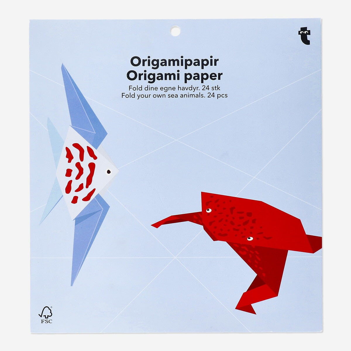 Origami paper. Fold your own sea animals Hobby Flying Tiger Copenhagen 