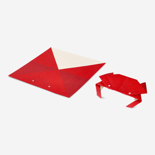 Origami paper. Fold your own sea animals