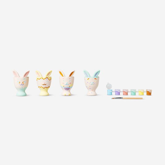 Pinta tus propios cuencos para huevos. 4 piezas