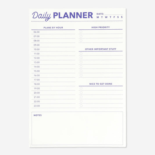 Planner pad. A5