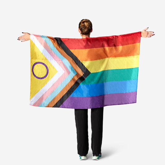 Pride flag cape. 150 x 90 cm