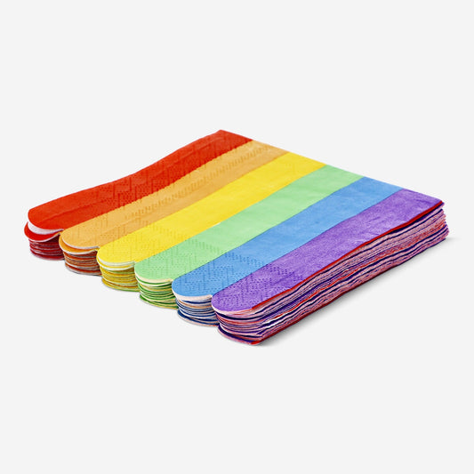 Rainbow napkins. 16 pcs