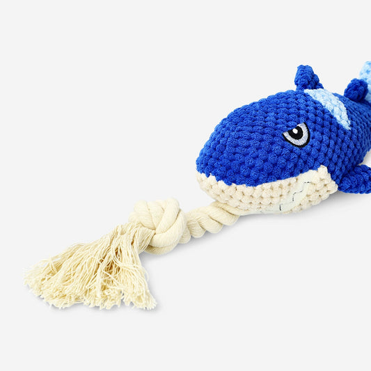 Brinquedo de tubarão para animais de estimação