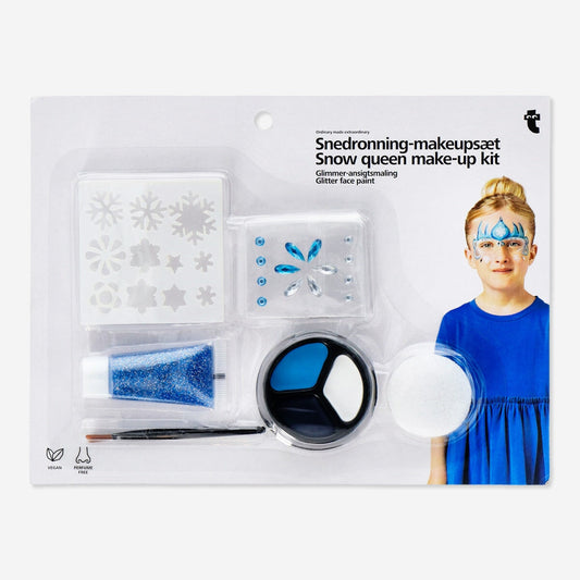 Kit de maquilhagem de rainha da neve