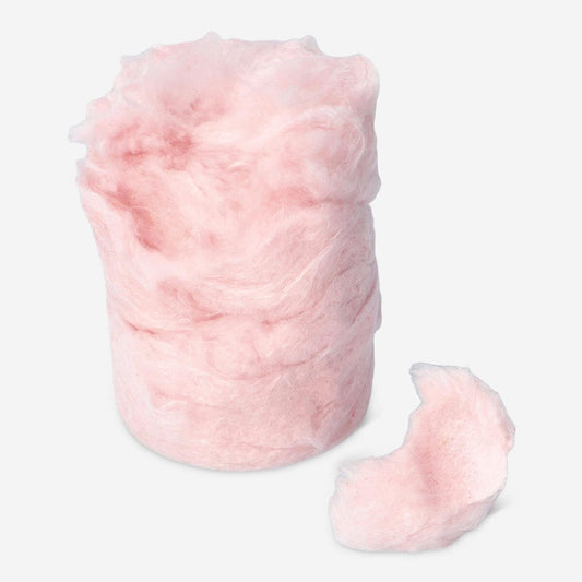 Sour candyfloss. Raspberry flavour