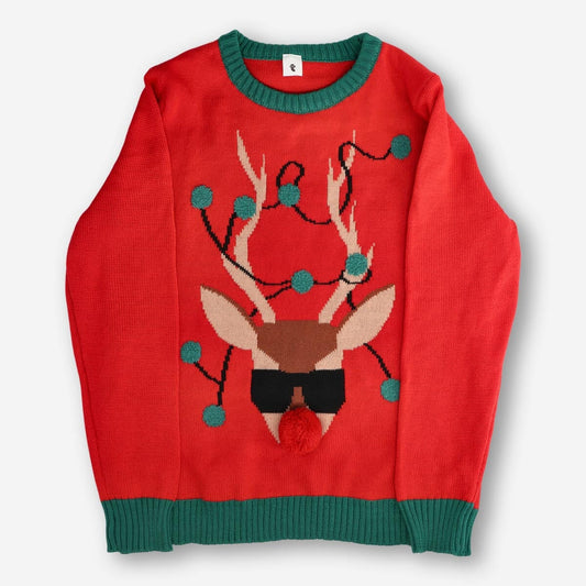 Χριστουγεννιάτικο πουλόβερ. Μέγεθος S/M