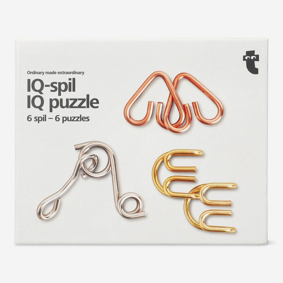 Metal IQ Puzzles Set of 6 | Brain Teasers for Adults & Teens