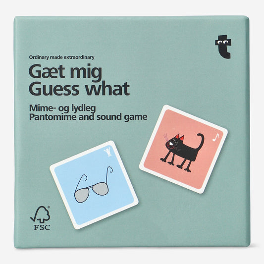 Guess what. Pantomime and sound game