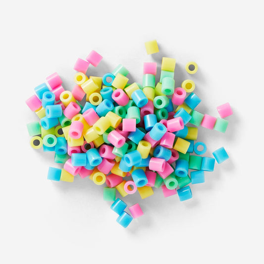 Perles à repasser multicolores pastel