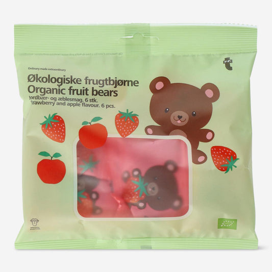 Ursos de frutos orgânicos. 6 pcs