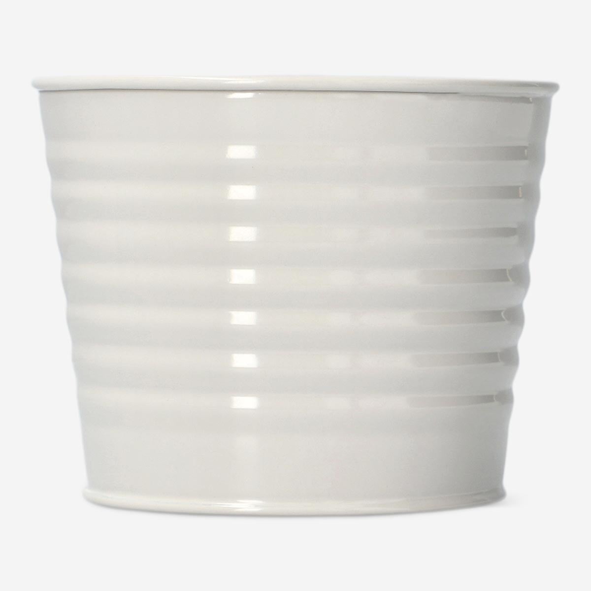 flying tiger plant pots Small White Plant Pot – Modern Iron & Zinc Garden Decor – Flying Tiger  Copenhagen