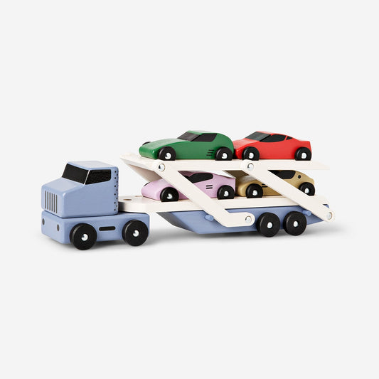 Truck with cars