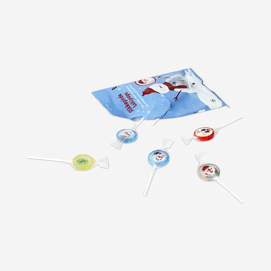 Christmas lollipops in bag