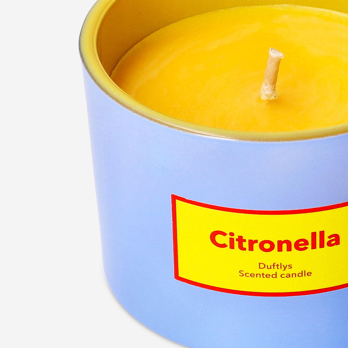 Flying Tiger Copenhagen scented outdoor candle with citronella fragrance, ideal for outdoor home use and pest repellent.