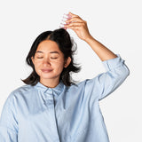 Outil gua sha rose pour massage du cuir chevelu