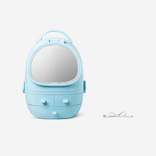 Makeup organiser with light